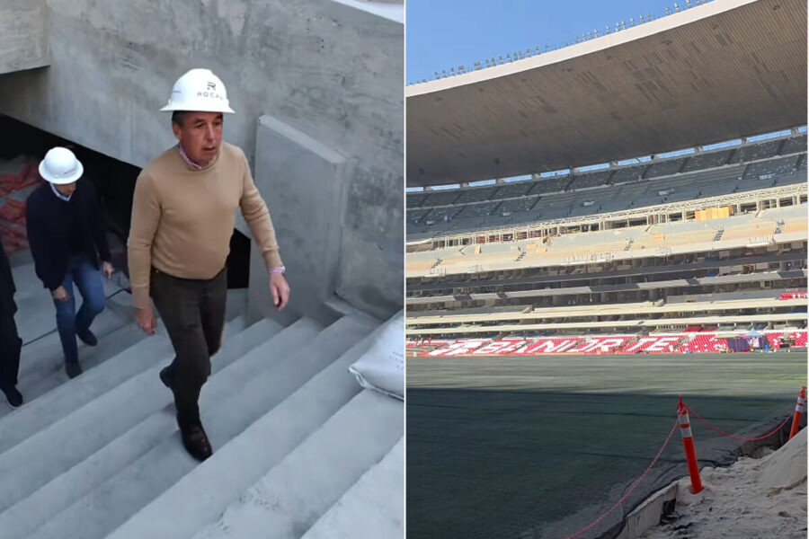 El líder sindical Azcárraga: el pionero detrás del proyecto de modernización del Estadio Azteca en plena construcción.